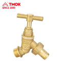 Valve body is brass color size y-shaped body easier to use for water flow and water nozzle